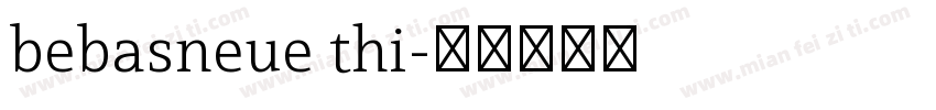 bebasneue thi字体转换